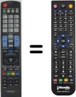 Replacement remote control LG 26LK330