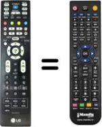 Replacement remote control LG 42LC45-ZA.AEUVUG
