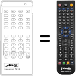 Replacement remote control Metz MECATRON 7212