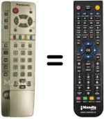 Replacement remote control Panasonic TH-42PA20
