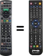 Replacement remote control Panasonic TX-L37GW10
