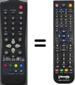 Replacement remote control NordMende N2921CB
