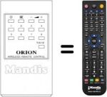 Replacement remote control Orion EUR5354A