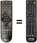 Replacement remote control Telesystem PALCO24 / L07 FULL HD