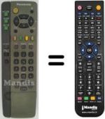 Replacement remote control Panasonic TX-29A51C
