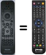 Replacement remote control Philips HDR3800