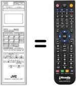 Replacement remote control JVC PQ10543BU