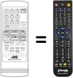 Replacement remote control JVC PQ21206C