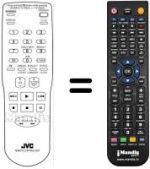 Replacement remote control JVC PQ21760D-3