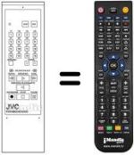 Replacement remote control JVC PU11099