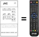 Replacement remote control JVC PU52097AD-9
