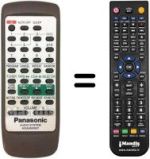 Replacement remote control Panasonic N2QAGB000007