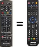 Replacement remote control Panasonic TH-46PZH8FV