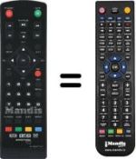 Replacement remote control PEEKTON PK1650TNT
