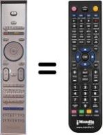 Replacement remote control Philips 50PF9631D / 10