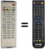 Replacement remote control Philips 32PF3302 / 10