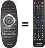 Replacement remote control Philips 42PFL7606
