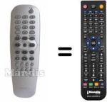 Replacement remote control Philips 996500026793
