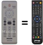 Replacement remote control Philips DVP5980