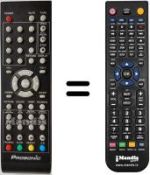Replacement remote control Denver TFD2620