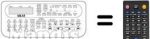 Replacement remote control RC-V966A