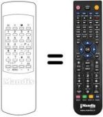 Replacement remote control Sinudyne SPAZIO2103A