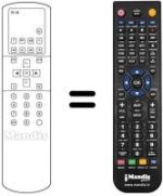 Replacement remote control Toshiba 28H14D