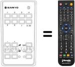 Replacement remote control Hitachi RC222