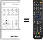 Replacement remote control Hitachi RC238