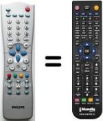 Replacement remote control Philips 14PT3685-01