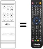 Replacement remote control Hitachi RC37