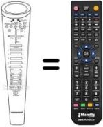Replacement remote control NordMende V4445SV