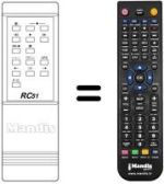 Replacement remote control RC51