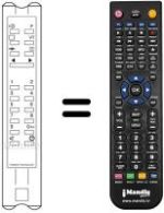 Replacement remote control Thomson 925TX1560