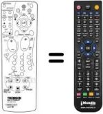 Replacement remote control Thomson DTH3700