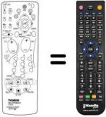 Replacement remote control Panasonic RCV400