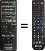 Replacement remote control RMAMU149
