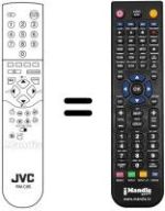 Replacement remote control JVC AV25BT5