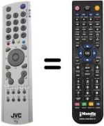 Replacement remote control JVC LT-26A61BU