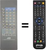 Replacement remote control JVC C210EK