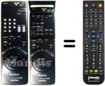 Replacement remote control Sony SLV-E80