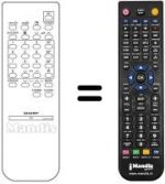 Replacement remote control Sharp RRMCG0859PESA