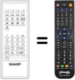 Replacement remote control RRMCG1014BMSA