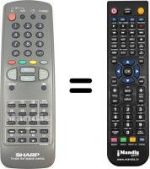 Replacement remote control RRMC-G1070BMSA