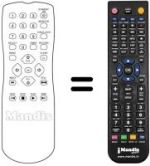 Replacement remote control Irradio MVH460SV
