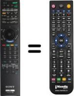 Replacement remote control Sony KDL-55NX815