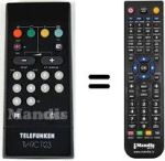Replacement remote control Telefunken MP142S