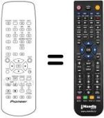 Replacement remote control Pioneer DBR-S400NL