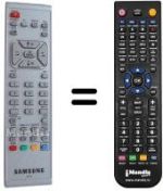 Replacement remote control Samsung BN59-00217B