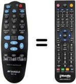 Replacement remote control Telefunken TSP200